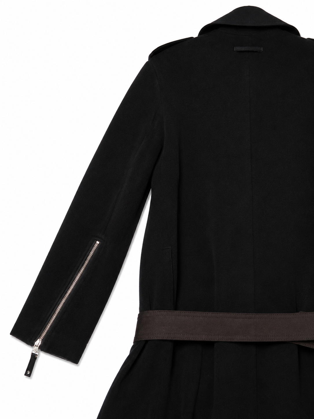 Jean Paul Gaultier Vintage Femme Wool Trench Coat with Moto Detailing