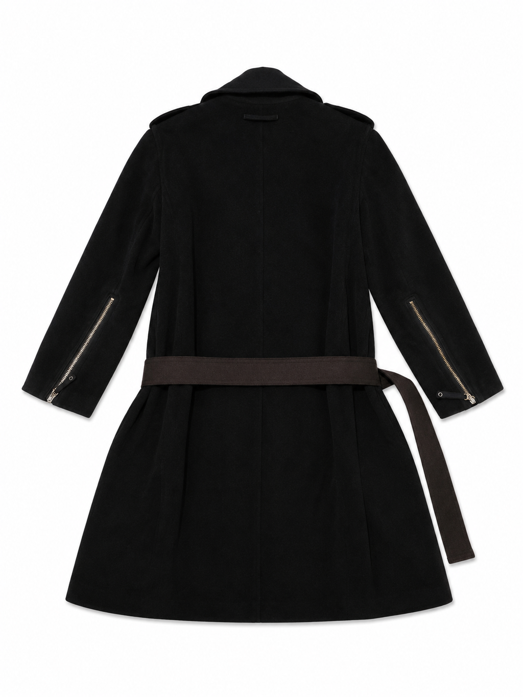 Jean Paul Gaultier Vintage Femme Wool Trench Coat with Moto Detailing