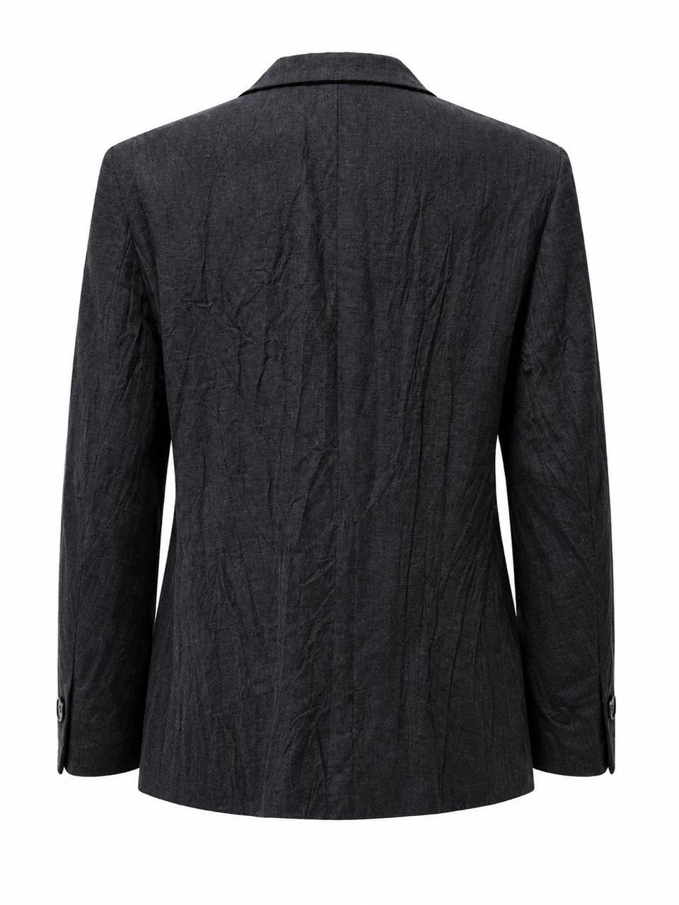 A/W 26 Tailored Blazer with Antique Fabric Floral Degration Rosettes