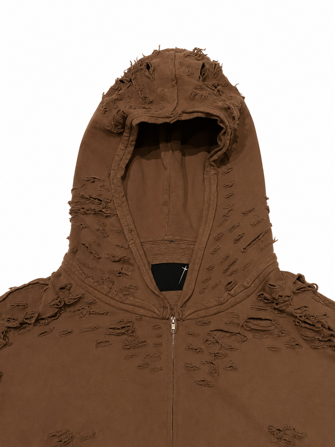 distressed hoodie