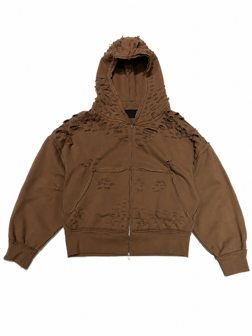 distressed hoodie