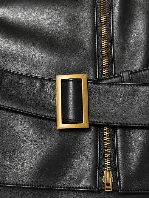 Industrial Wrap Leather Jacket
