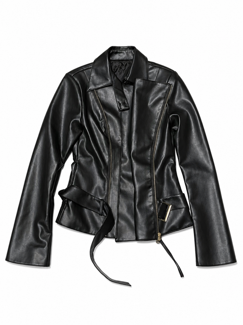 Industrial Wrap Leather Jacket