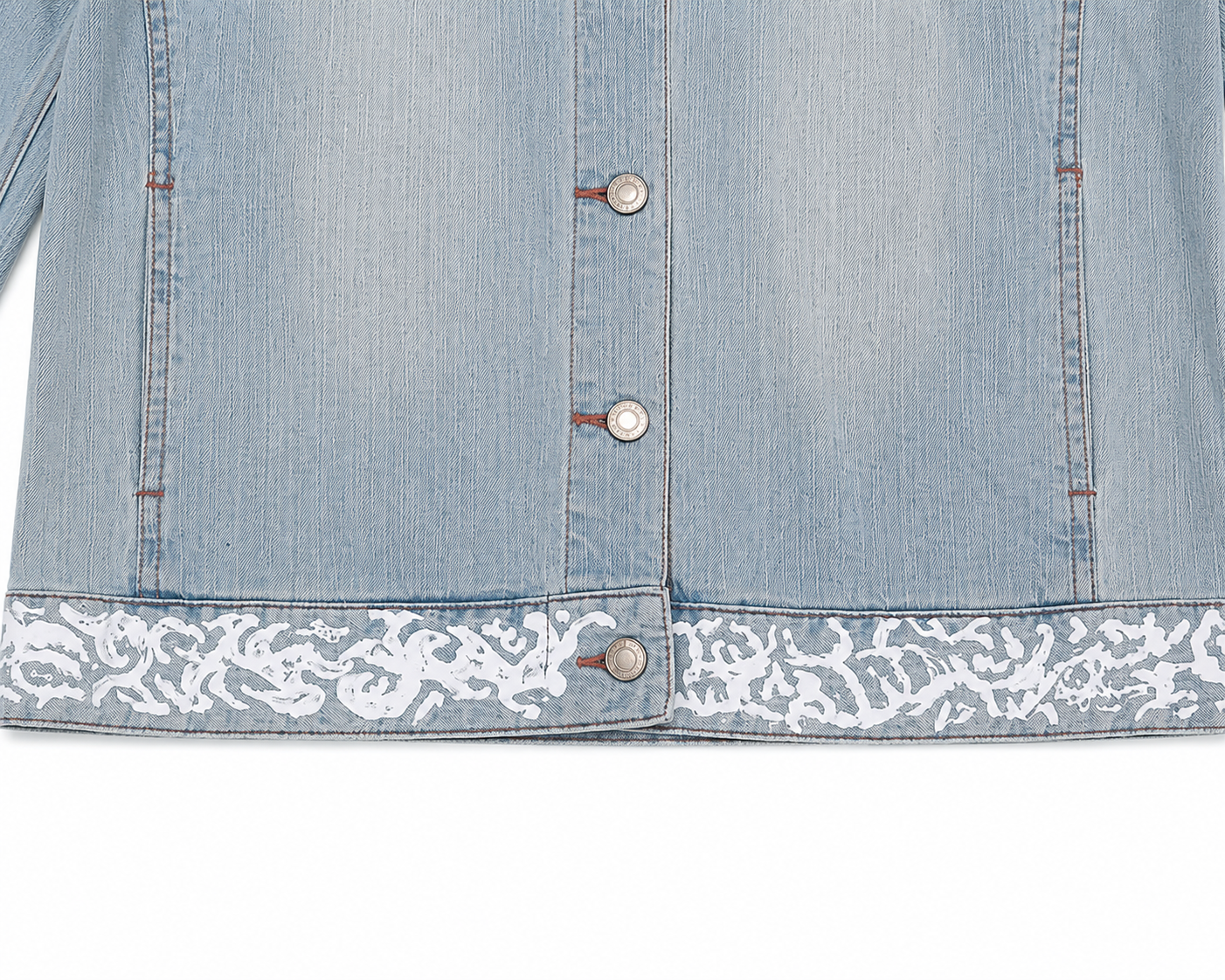 Customed Vintage Tribal Paint Denim Jacket