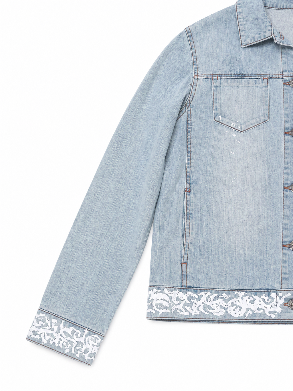 Customed Vintage Tribal Paint Denim Jacket