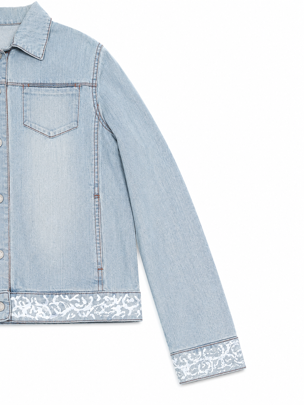 Customed Vintage Tribal Paint Denim Jacket