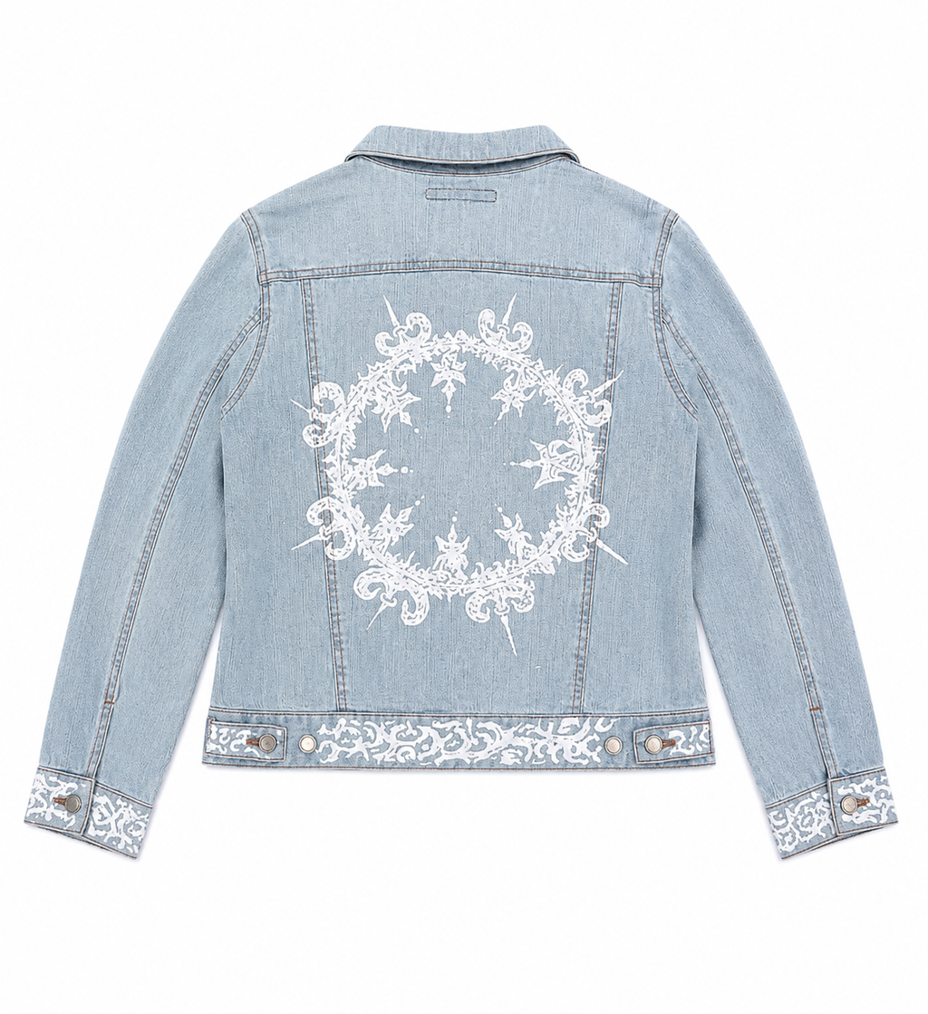 Customed Vintage Tribal Paint Denim Jacket