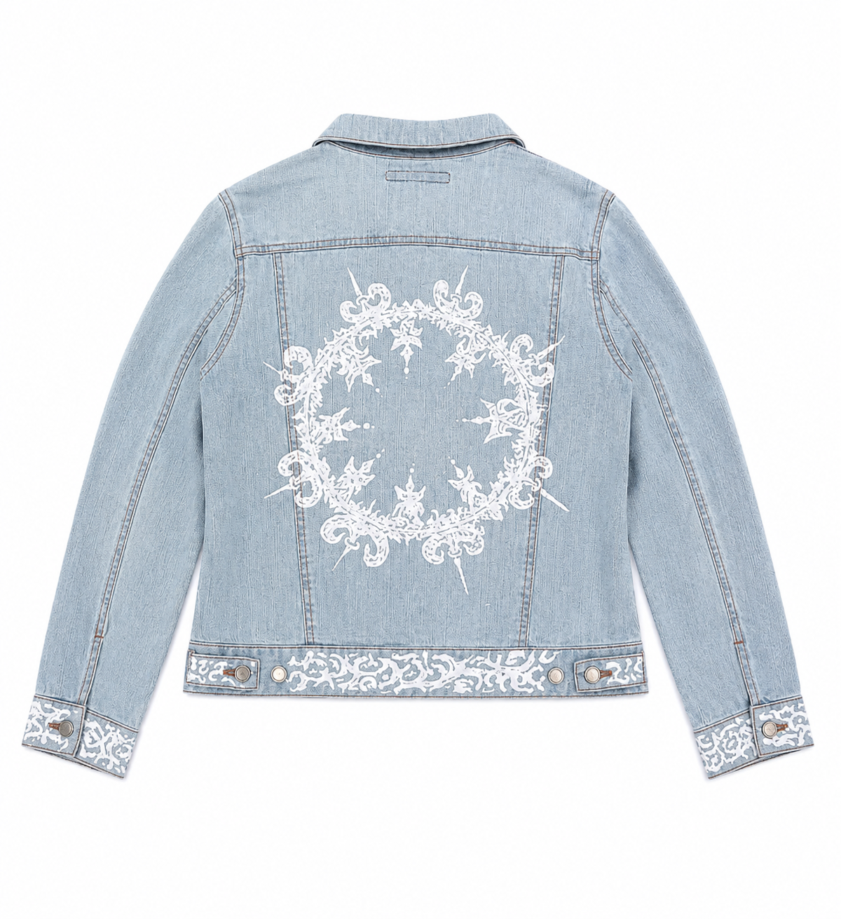 Customed Vintage Tribal Paint Denim Jacket
