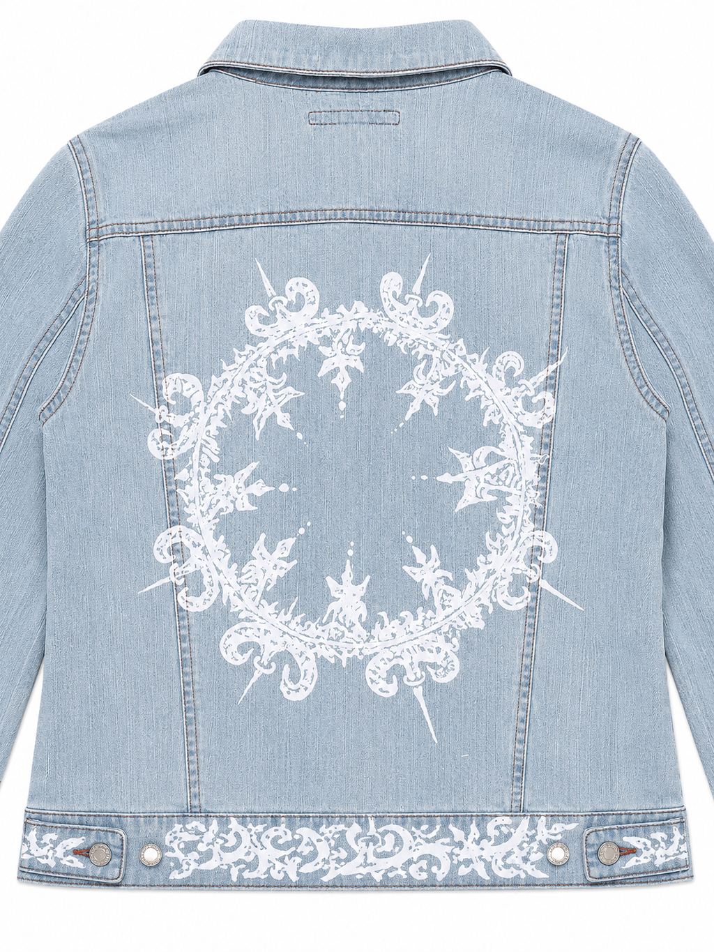Customed Vintage Tribal Paint Denim Jacket