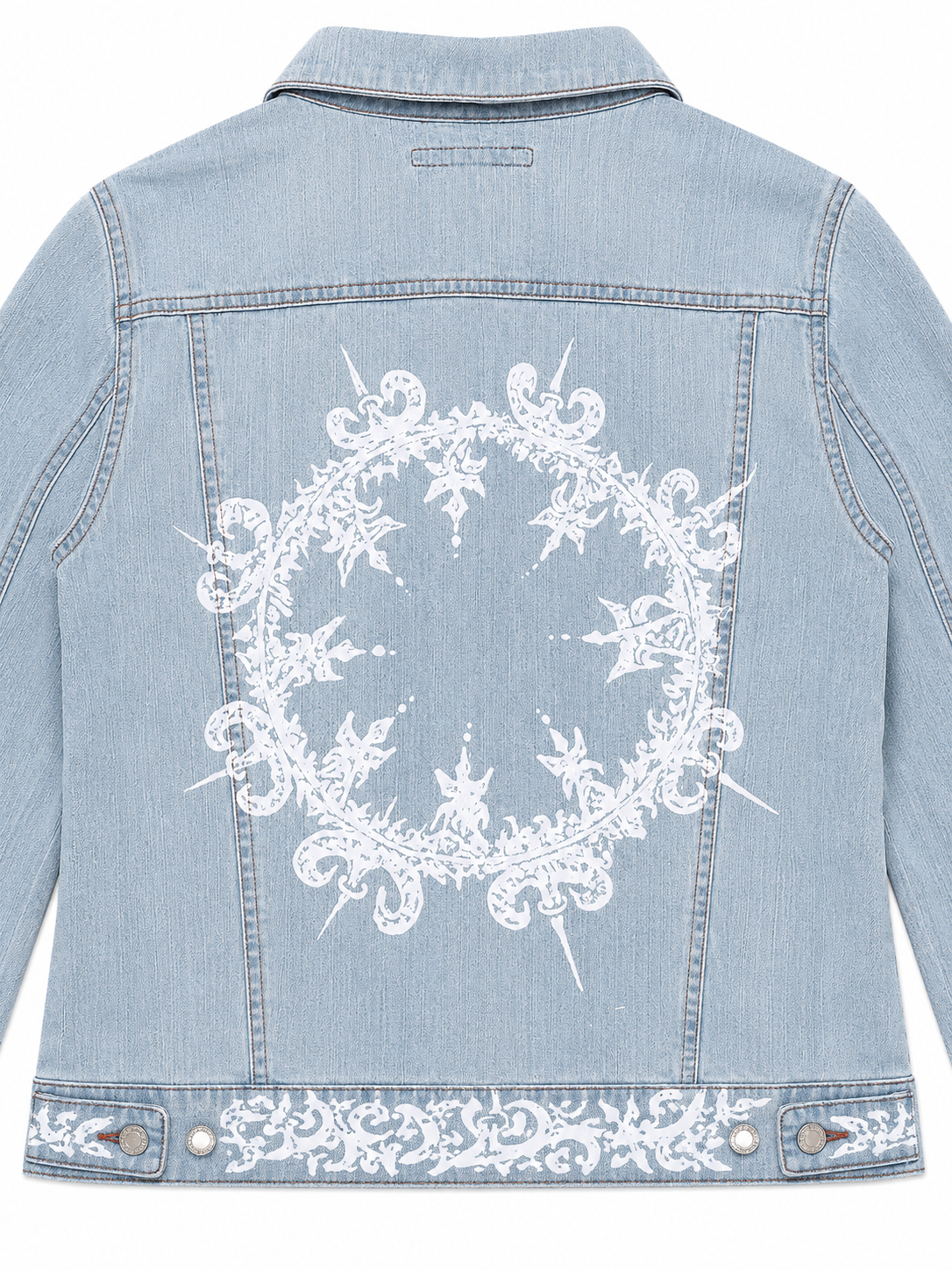 Customed Vintage Tribal Paint Denim Jacket