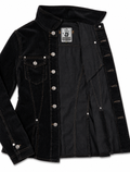 Jean Paul Gaultier Archival Fall/Winter 1999 "Les Enfants terribles"Jeans Black Corduroy Trucker Jacket