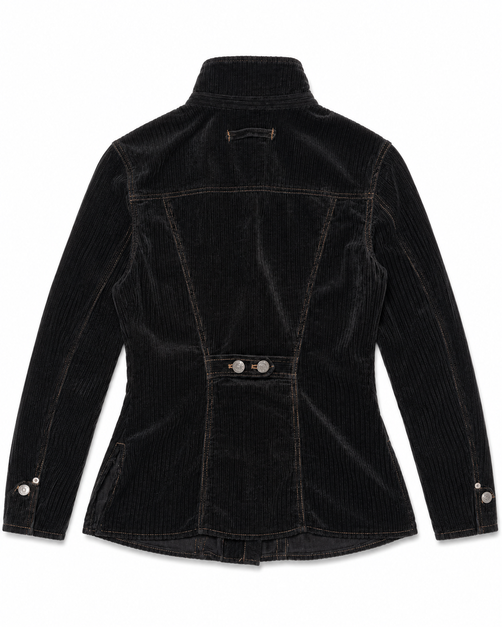 Jean Paul Gaultier Archival Fall/Winter 1999 "Les Enfants terribles"Jeans Black Corduroy Trucker Jacket