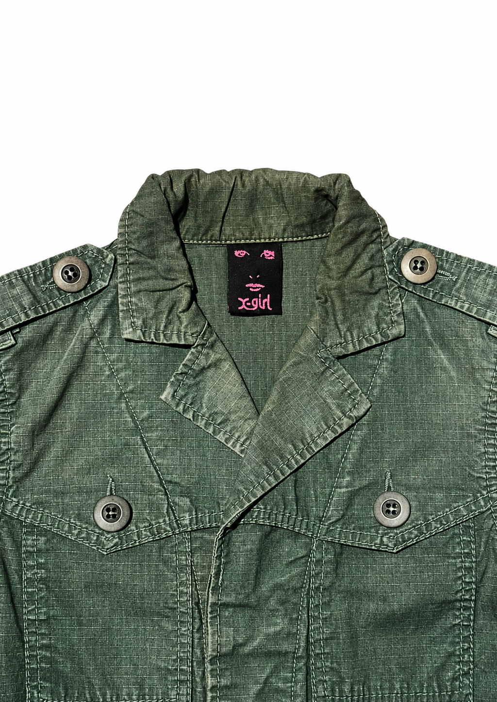 X-girl Olive Field Jacket – Ripstop, Kim Gordon Archive