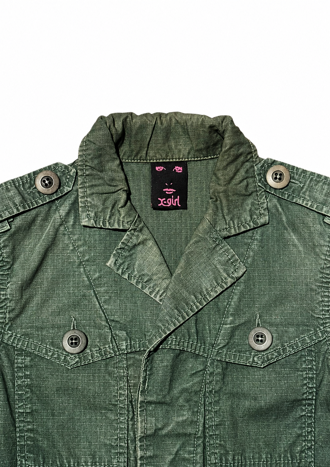 X-girl Olive Field Jacket – Ripstop, Kim Gordon Archive