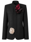 A/W26 Collection with a Mandarin Collar Architectural Seamwork Tailored Coat