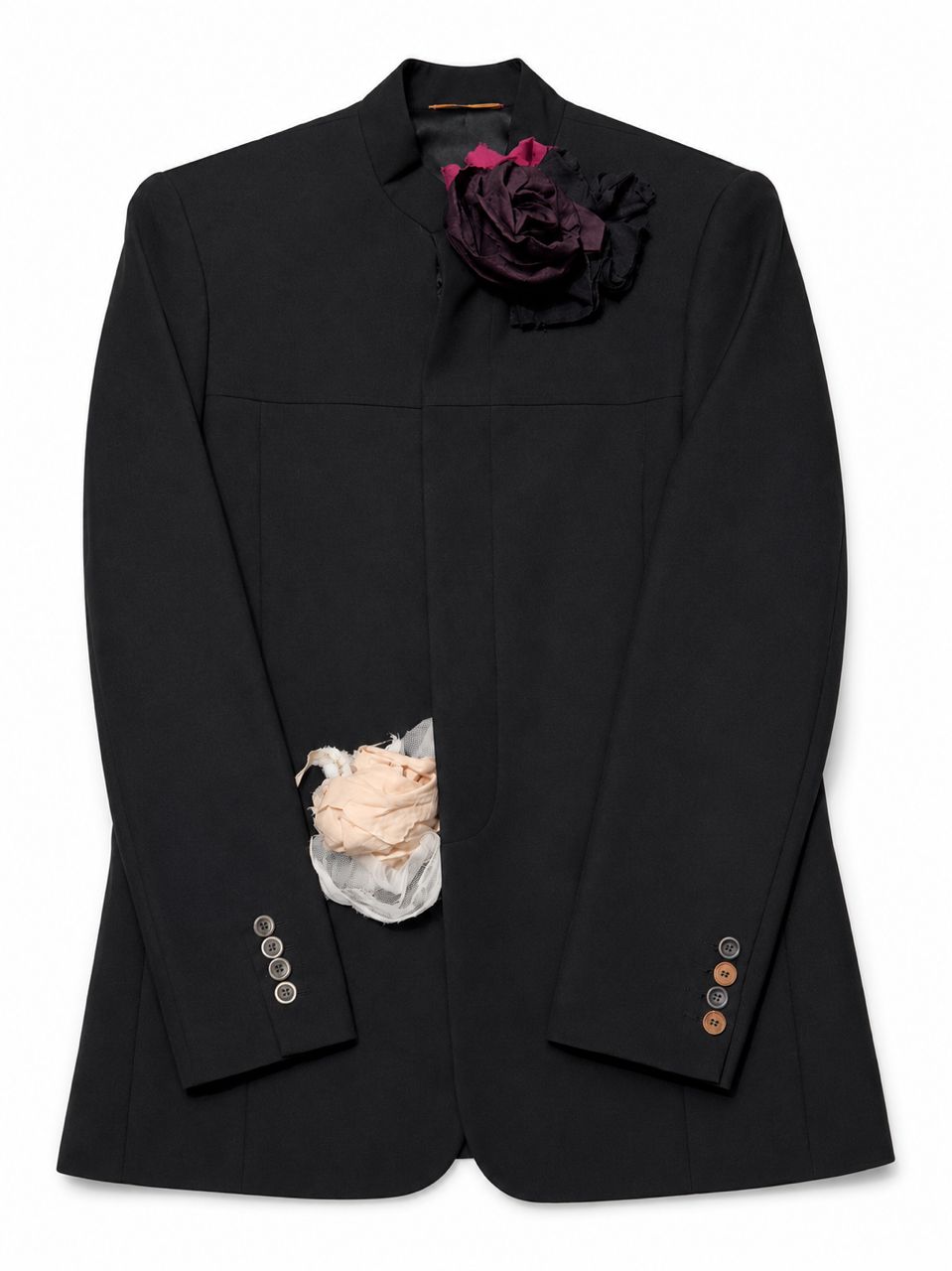 A/W26 Collection with a Mandarin Collar Architectural Seamwork Tailored Coat