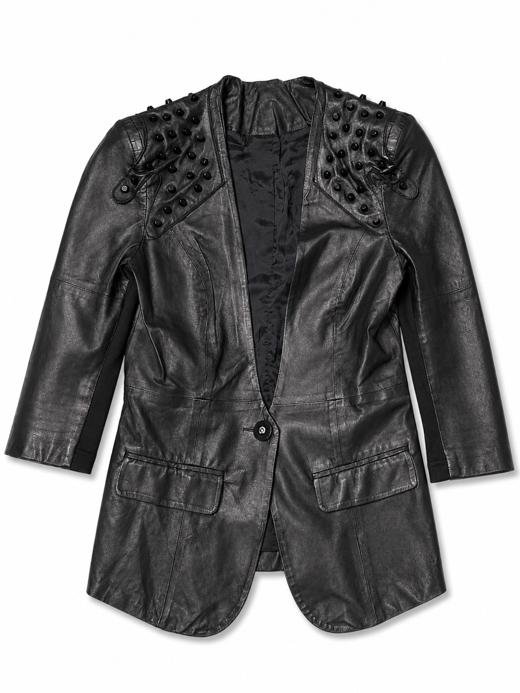 Studded Biker Moto Lambskin Jacket