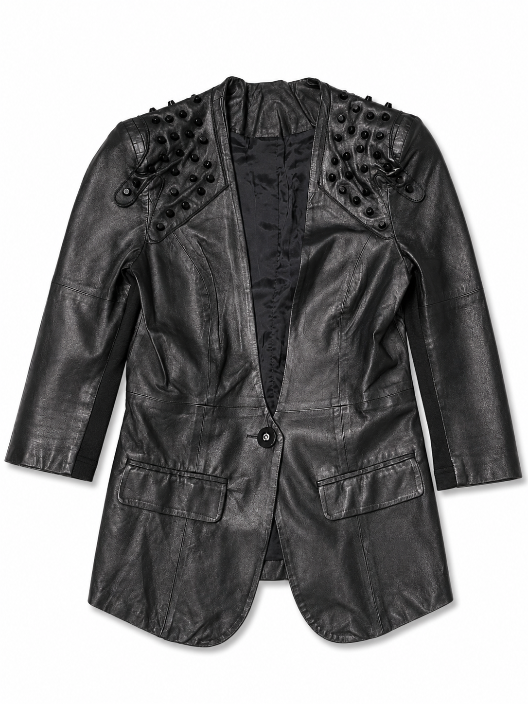 Studded Biker Moto Lambskin Jacket