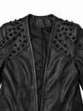 Studded Biker Moto Lambskin Jacket