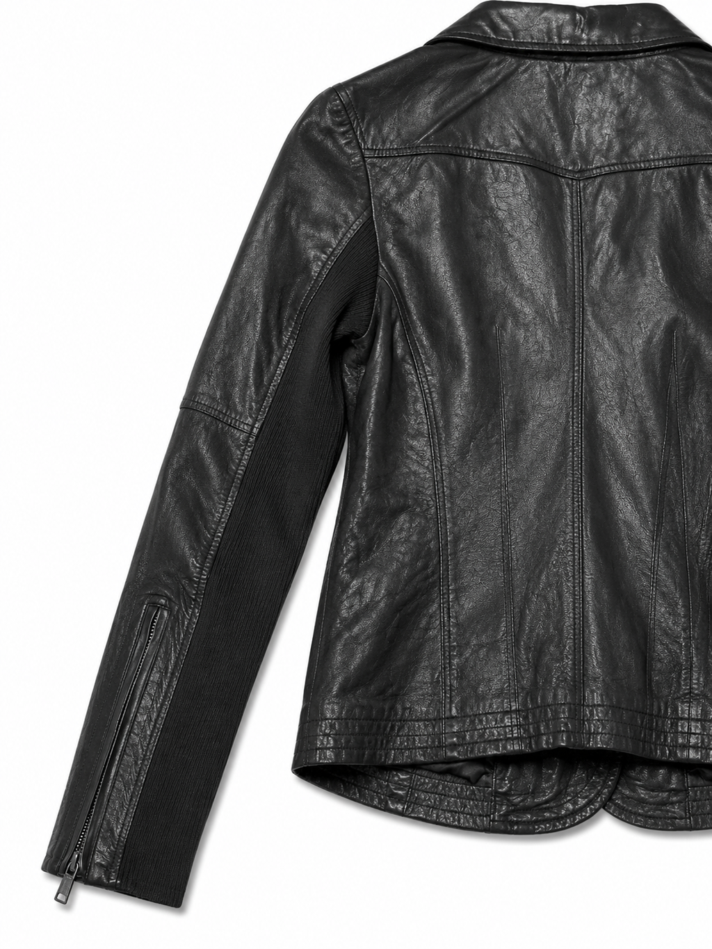 Vero Moda Lambskin Leather Moto Jacket