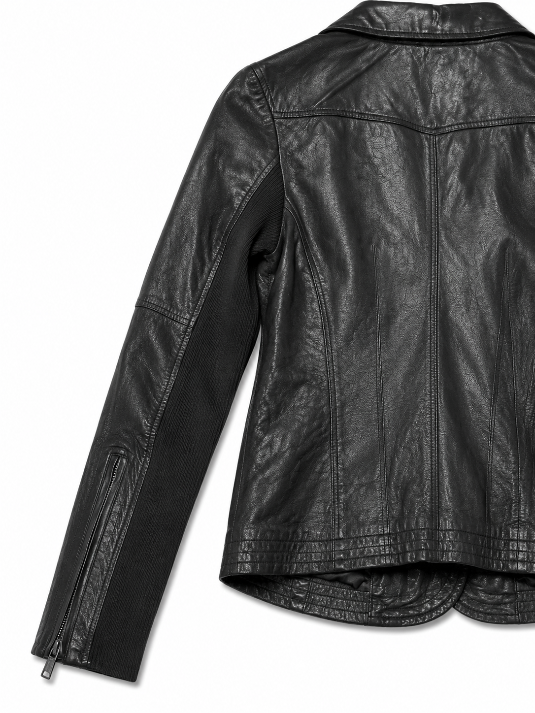 Vero Moda Lambskin Leather Moto Jacket