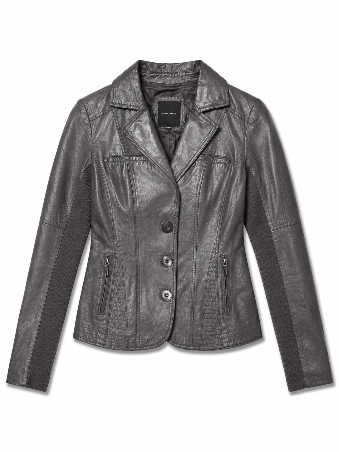 Vero Moda Lambskin Leather Moto Jacket