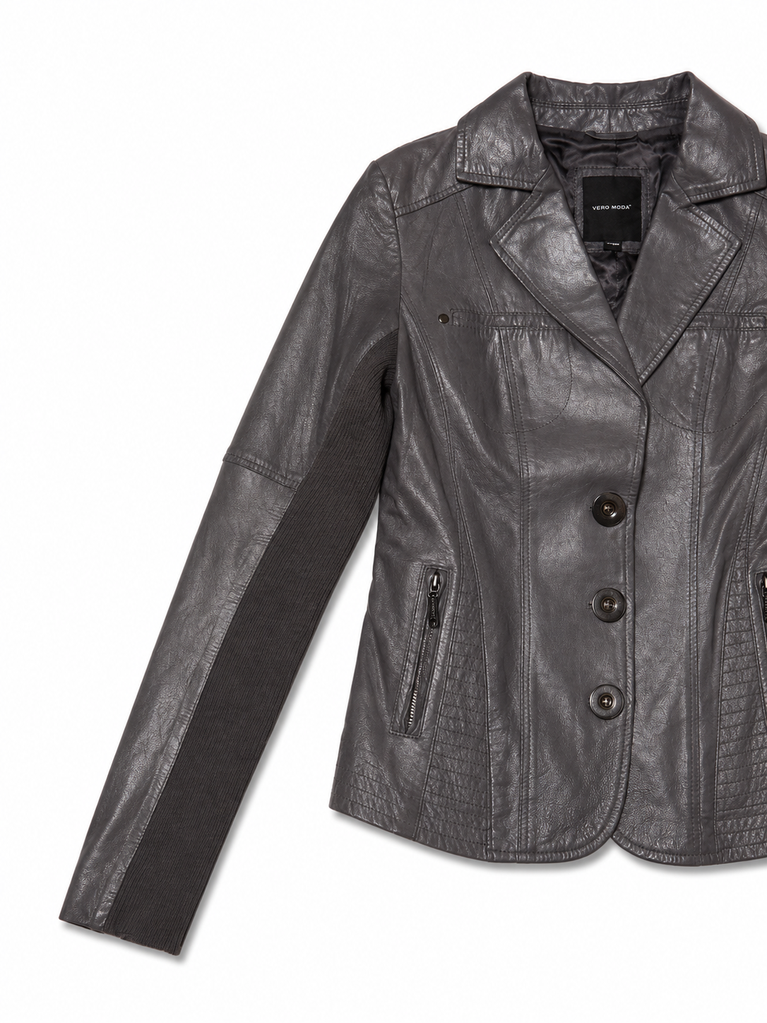 Vero Moda Lambskin Leather Moto Jacket