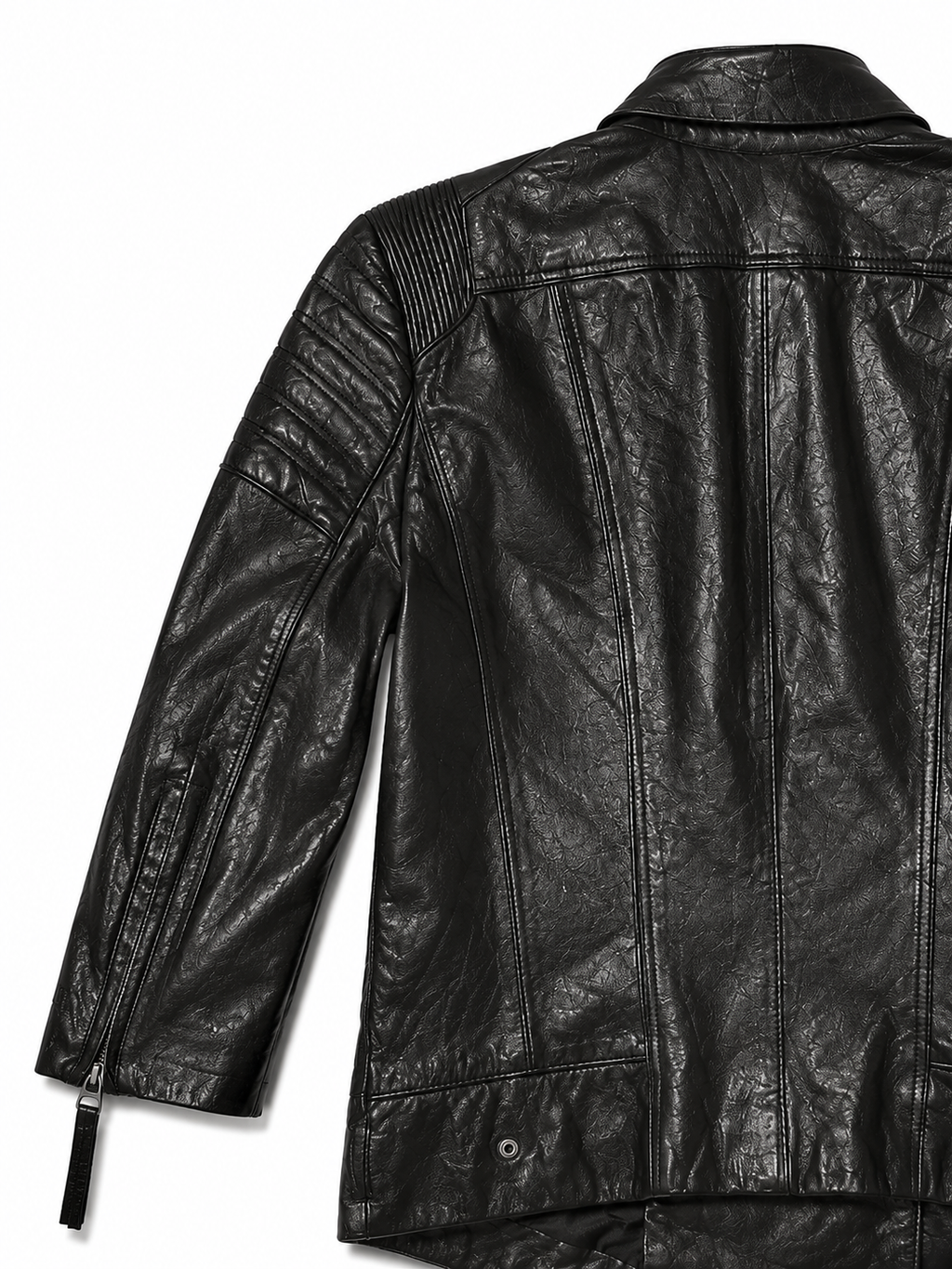 KL Vintage Lambskin Leather Moto Padded Jacket