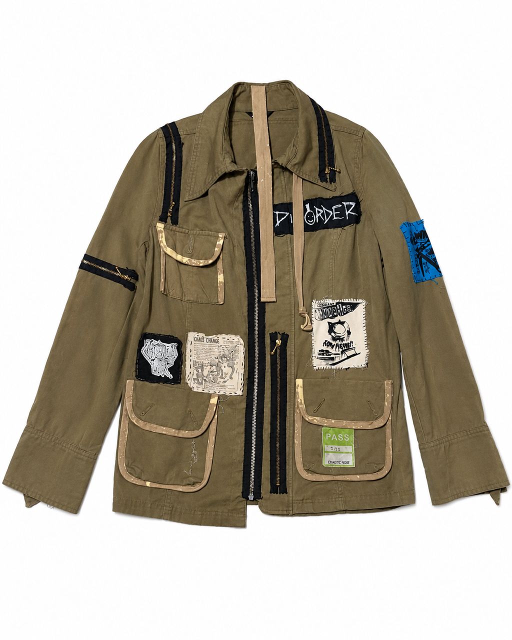 Vintage Patchwork Insurrection Field Jacket