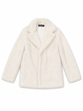CavariA White Fur Jacket Y2K