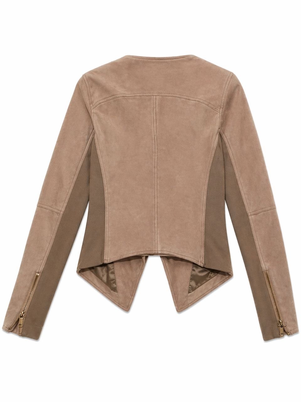 Eclipse Cut Suede Jacket