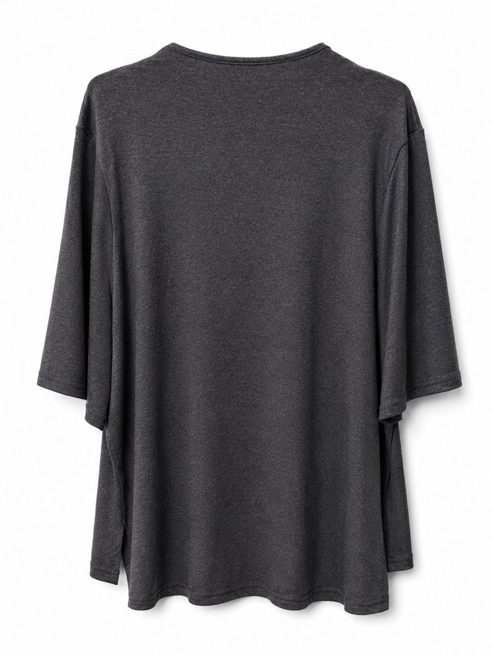 Asymmetrical Drop Neck Knit Top