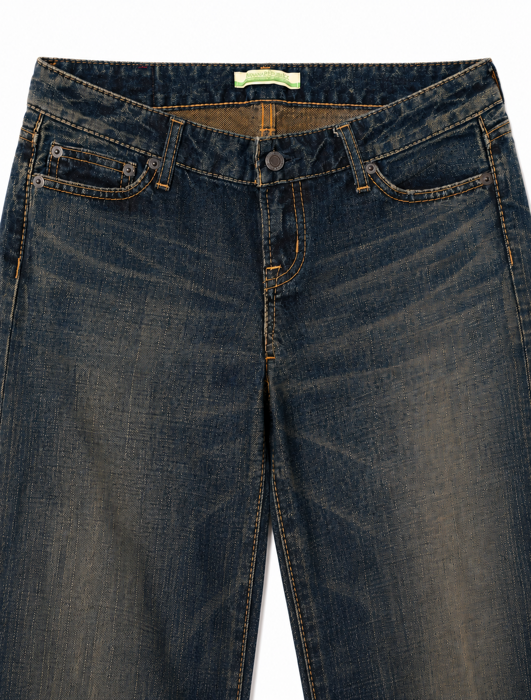 Banana Seven 'Grace of the Sun & Ocean' Low-Rise Flare Jeans