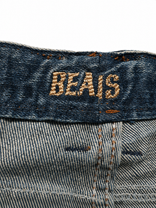 BEAIS Bootcut – Worn Medium Wash, Sand-Blasted Fade