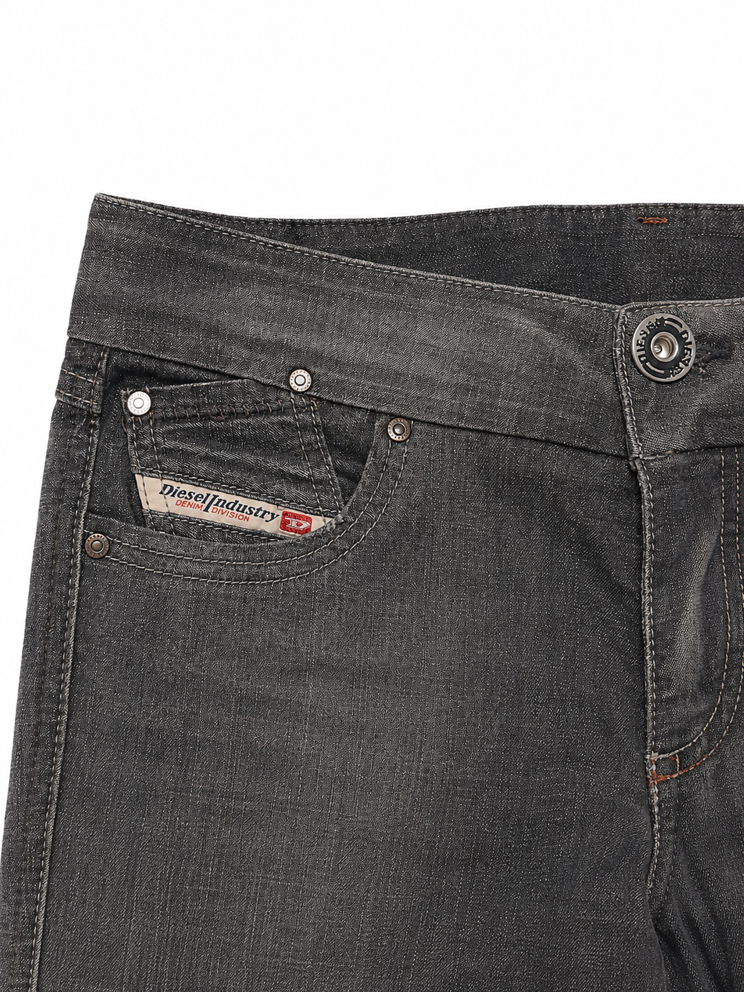 Diesel Industry Faded Black Bootcut Skinny Jeans