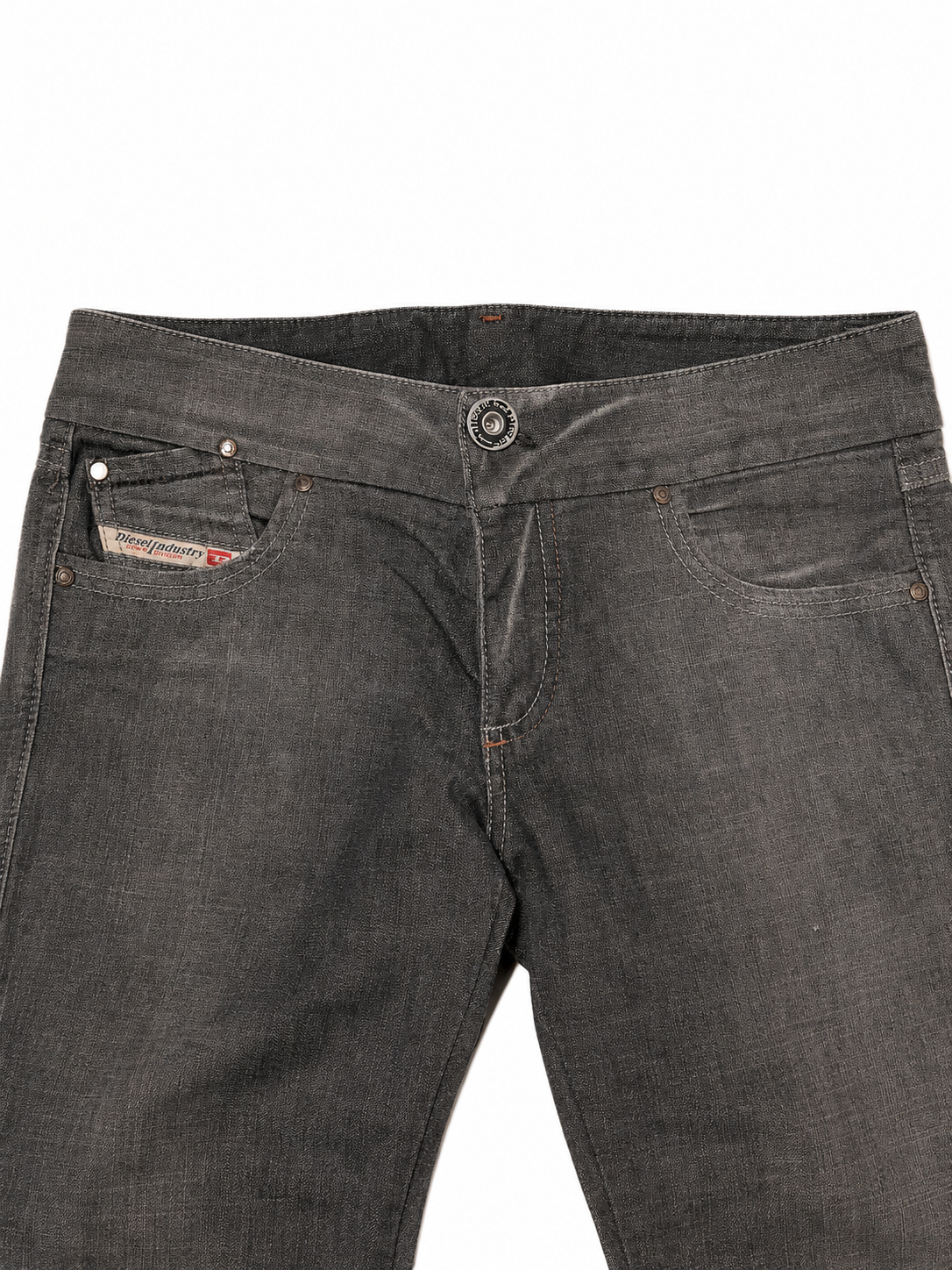 Diesel Industry Faded Black Bootcut Skinny Jeans