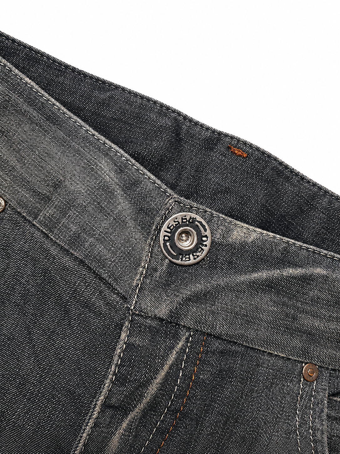 Diesel Industry Faded Black Bootcut Skinny Jeans