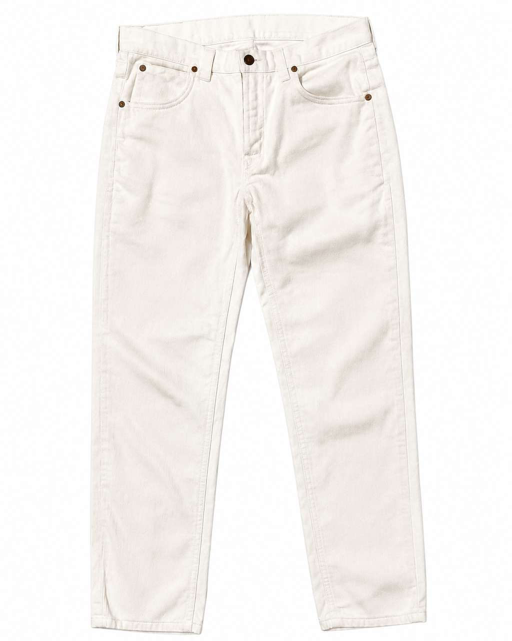 Vintage Lee Off-White Corduroy – Star Button, Wide-Wale