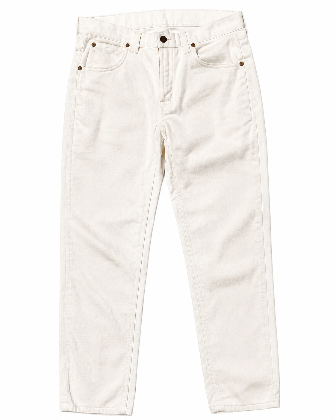 Vintage Lee Off-White Corduroy – Star Button, Wide-Wale