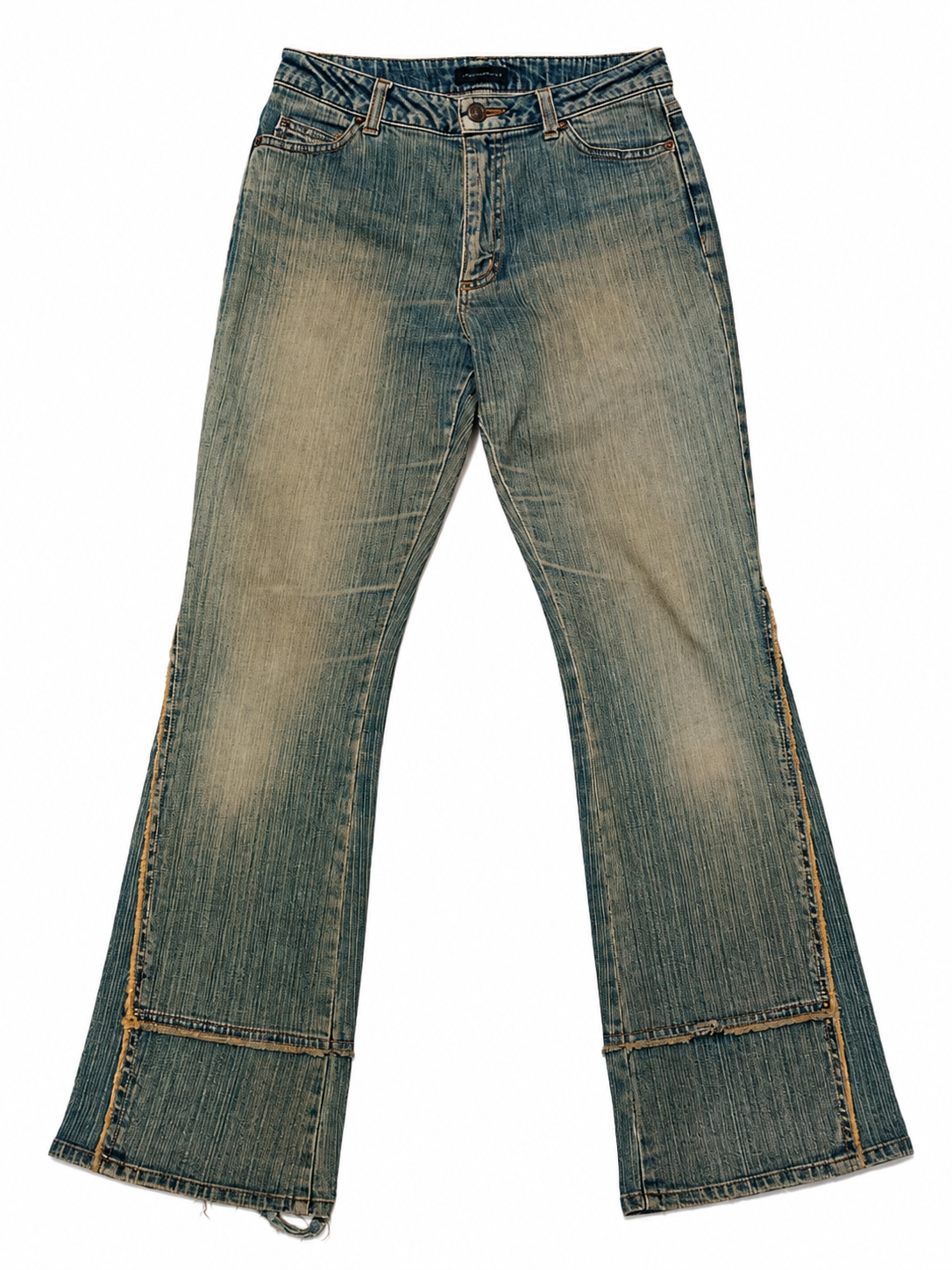 Mer-Kassettcte Flare – Exposed Gusset, Amber Topstitch