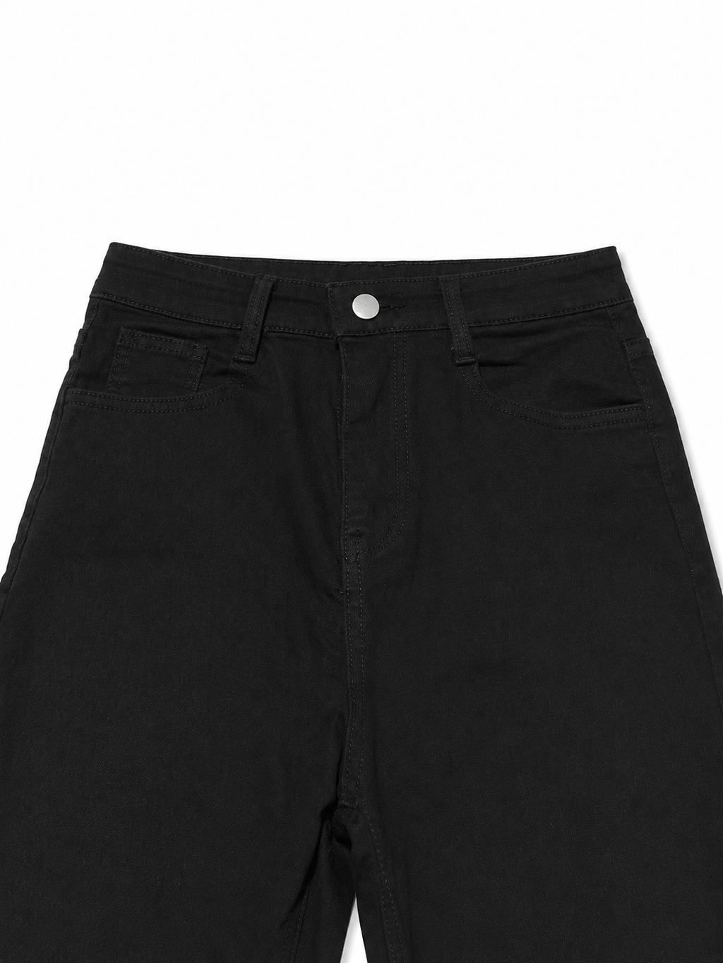 Black Flare Denim – Grommet Lacing, Raw Cords