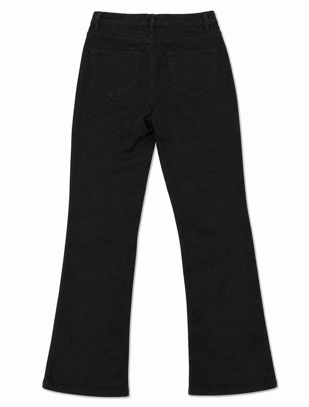 Black Flare Denim – Grommet Lacing, Raw Cords
