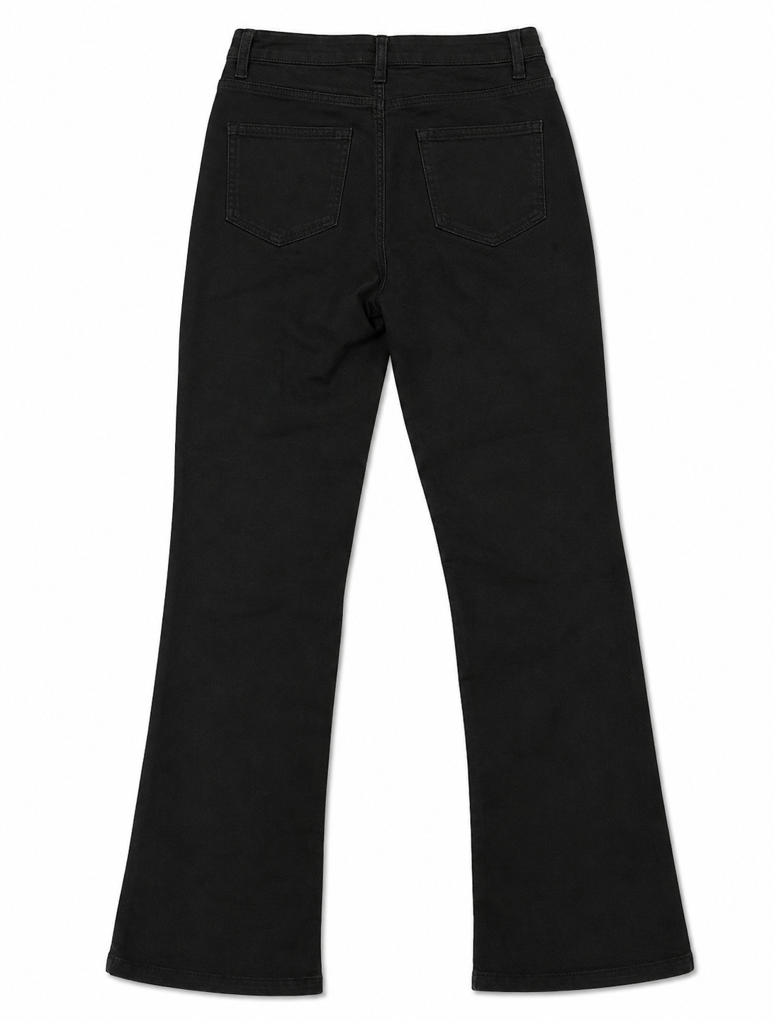 Black Flare Denim – Grommet Lacing, Raw Cords