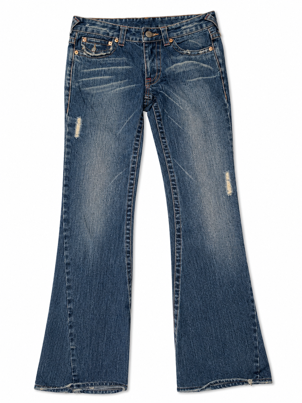 True Religion Cinched Waist Tapered Denim