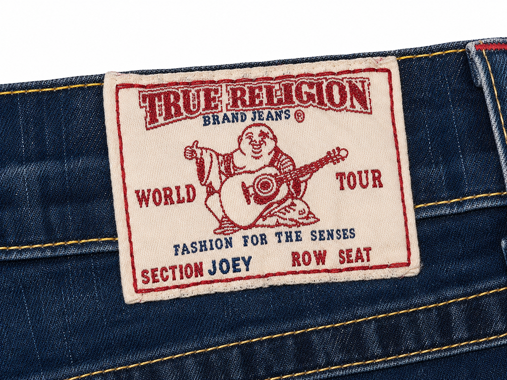 True Religion Distressed Wash Slim Denim
