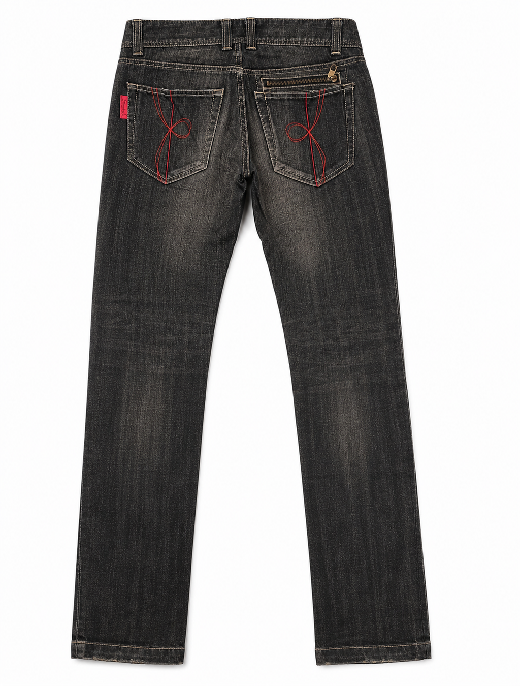 TWO KEYS Faded Tobacco Low-Rise Jeans