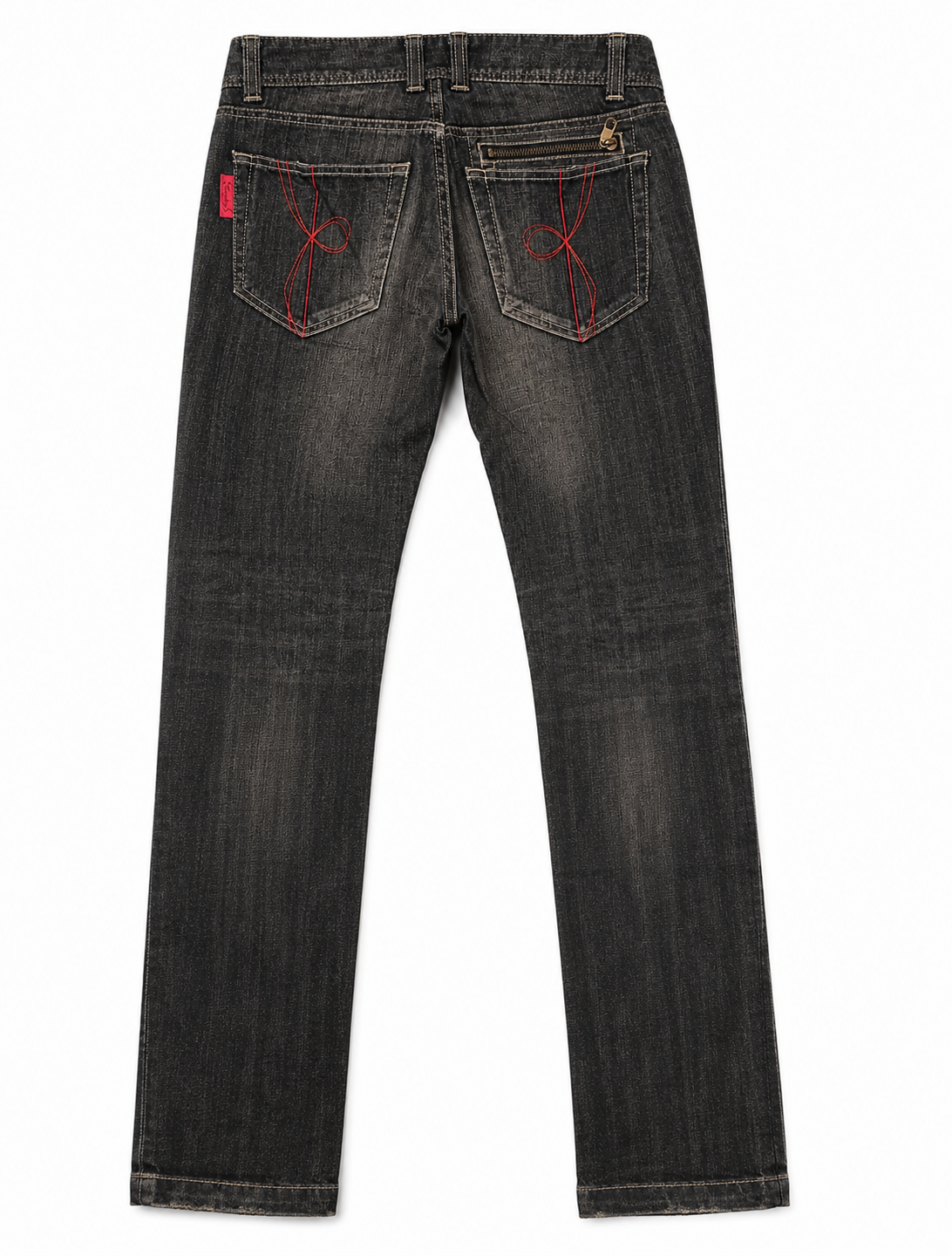 TWO KEYS Faded Tobacco Low-Rise Jeans