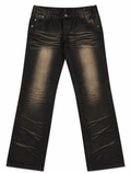 Netjeans CR Bootcut – Sandwashed Black, CR Monogram