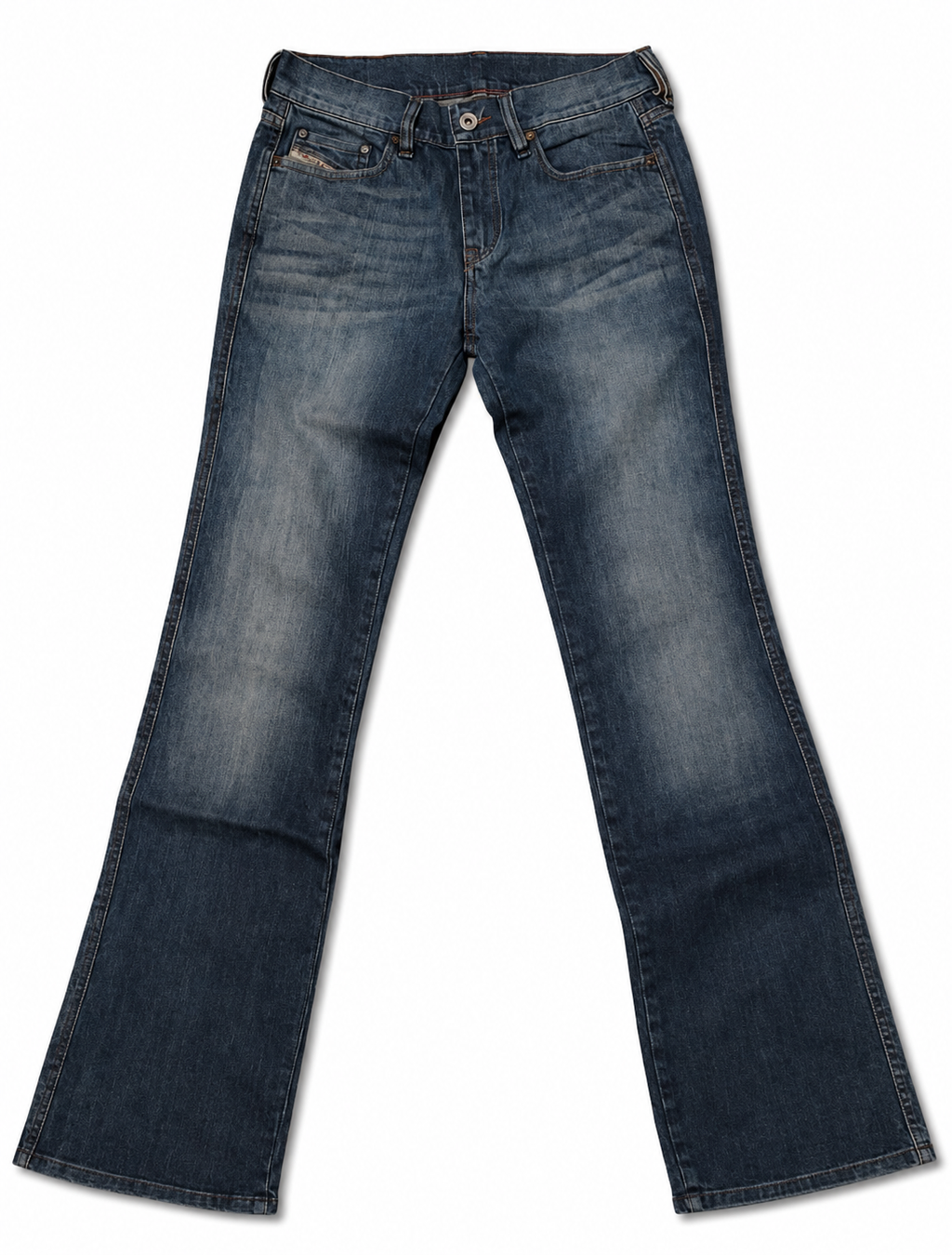 Diesel Made in Italy Bootcut – Cloud Wash, Rose-Gold 'D' Plate