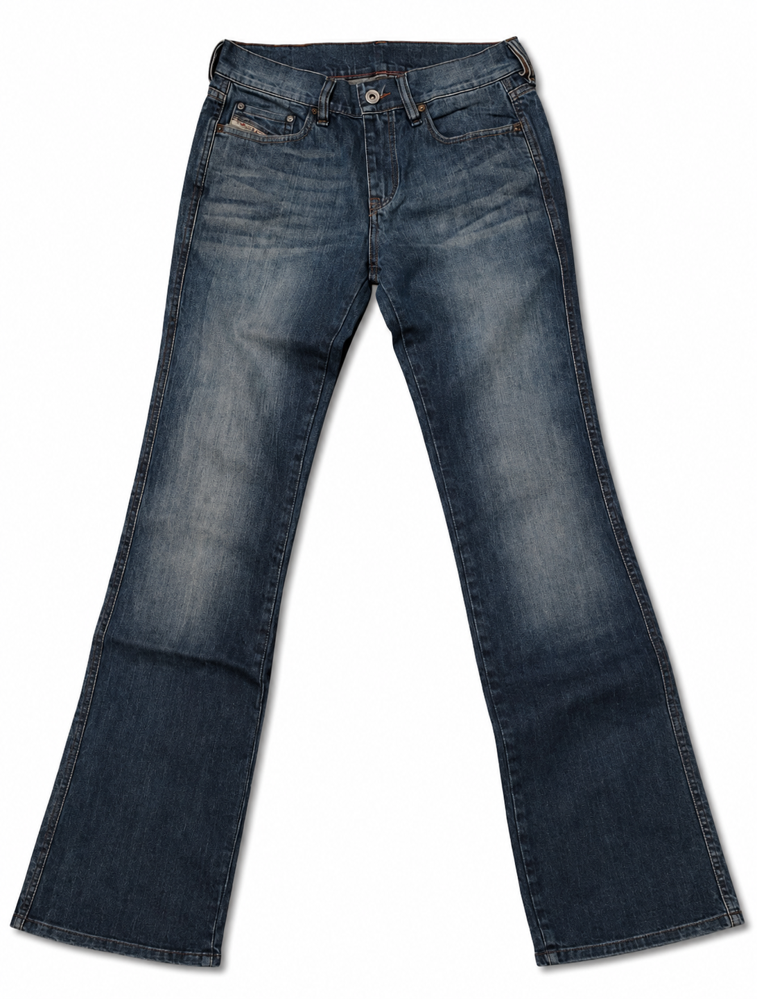 Diesel Made in Italy Bootcut – Cloud Wash, Rose-Gold 'D' Plate